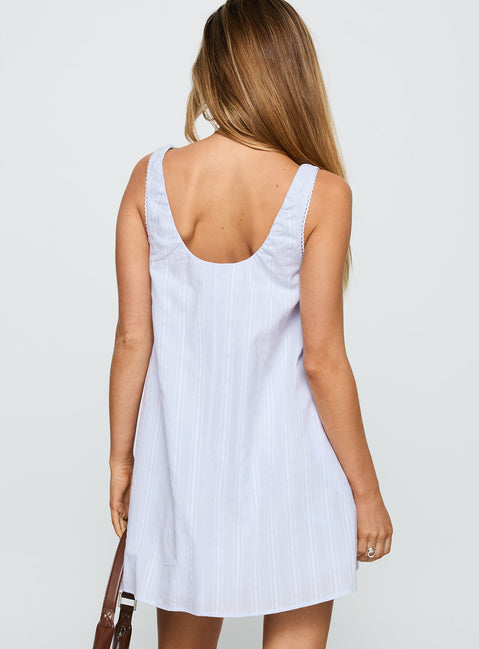 Antiquity Swing Mini Dress Blue