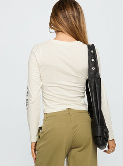 Saint Moritz Long Sleeve Top Washed Marshmellow