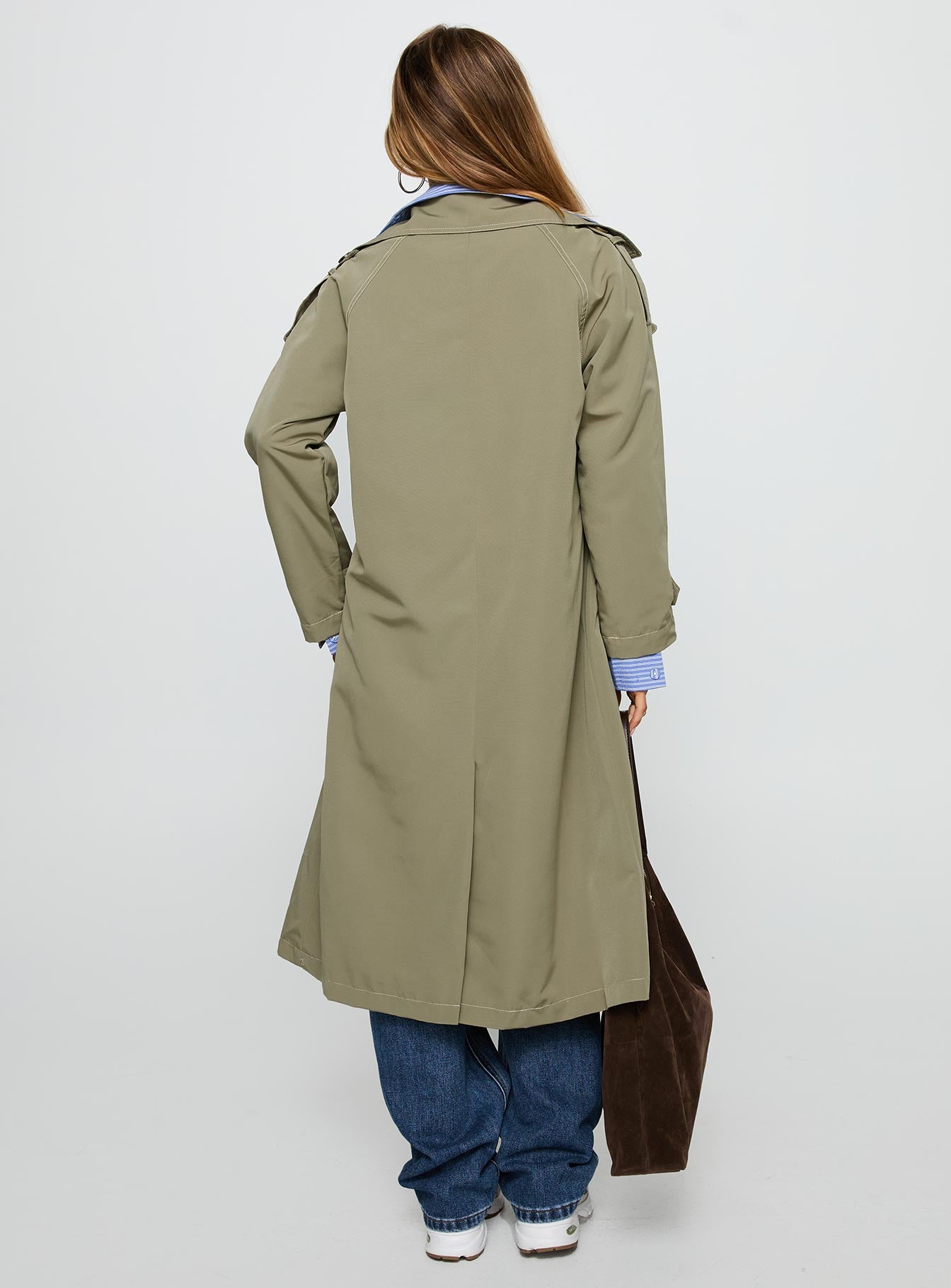 Still Love Trench Coat Khaki