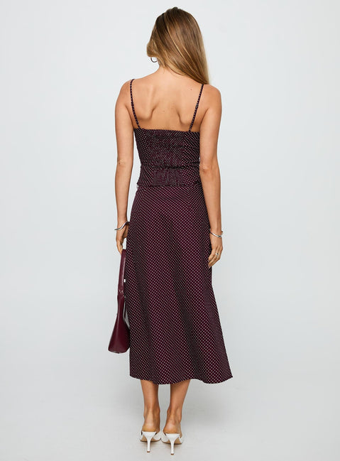 Shining Mirrors Set Burgundy