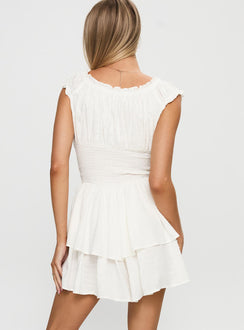 The Love Galore Romper White Lower Impact