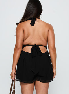 Got Me Started Romper Black Curve