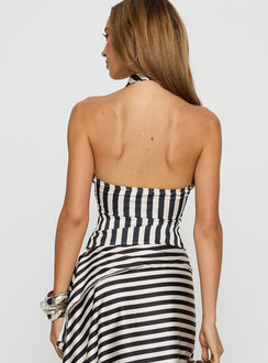 Heritage Halter Top Cream Stripe