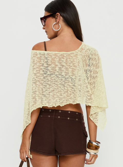 Nelida Sheer Poncho Green