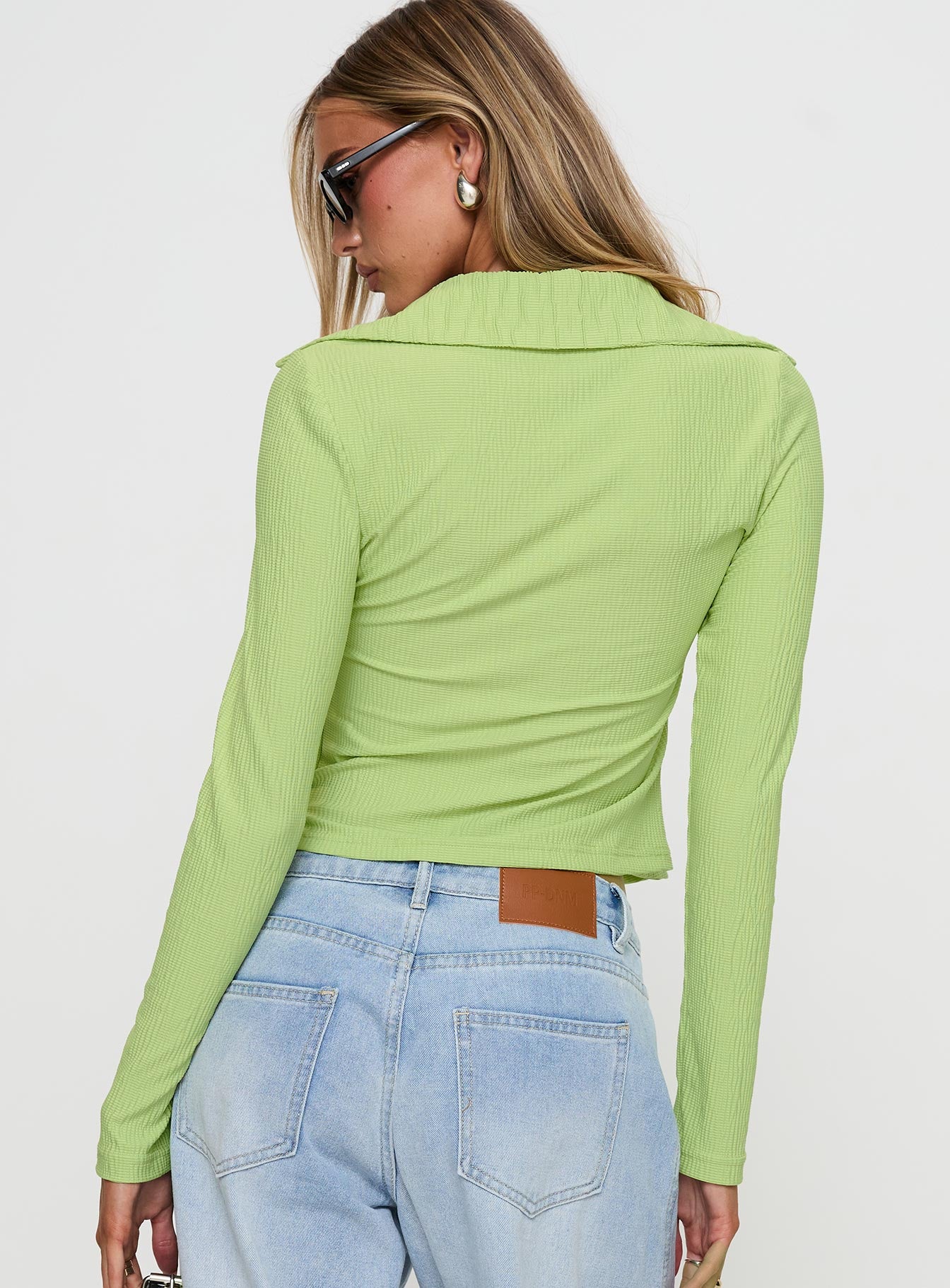 Echoes Long Sleeve Top Green