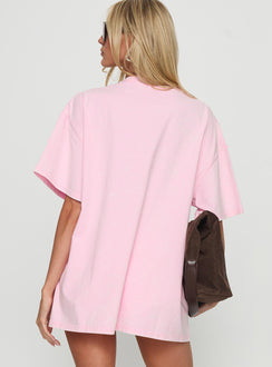 Freshly Picked Oversized Graphic Tee Pink