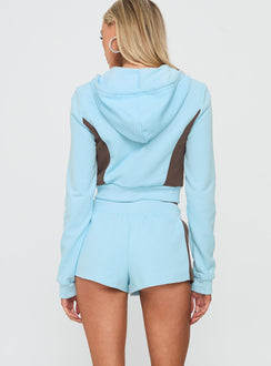 Notable Drawstring Micro Shorts Blue