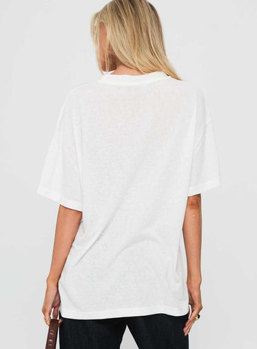 Zaydee Oversized Tee White