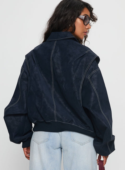 Vista Bomber Jacket Washed Navy
