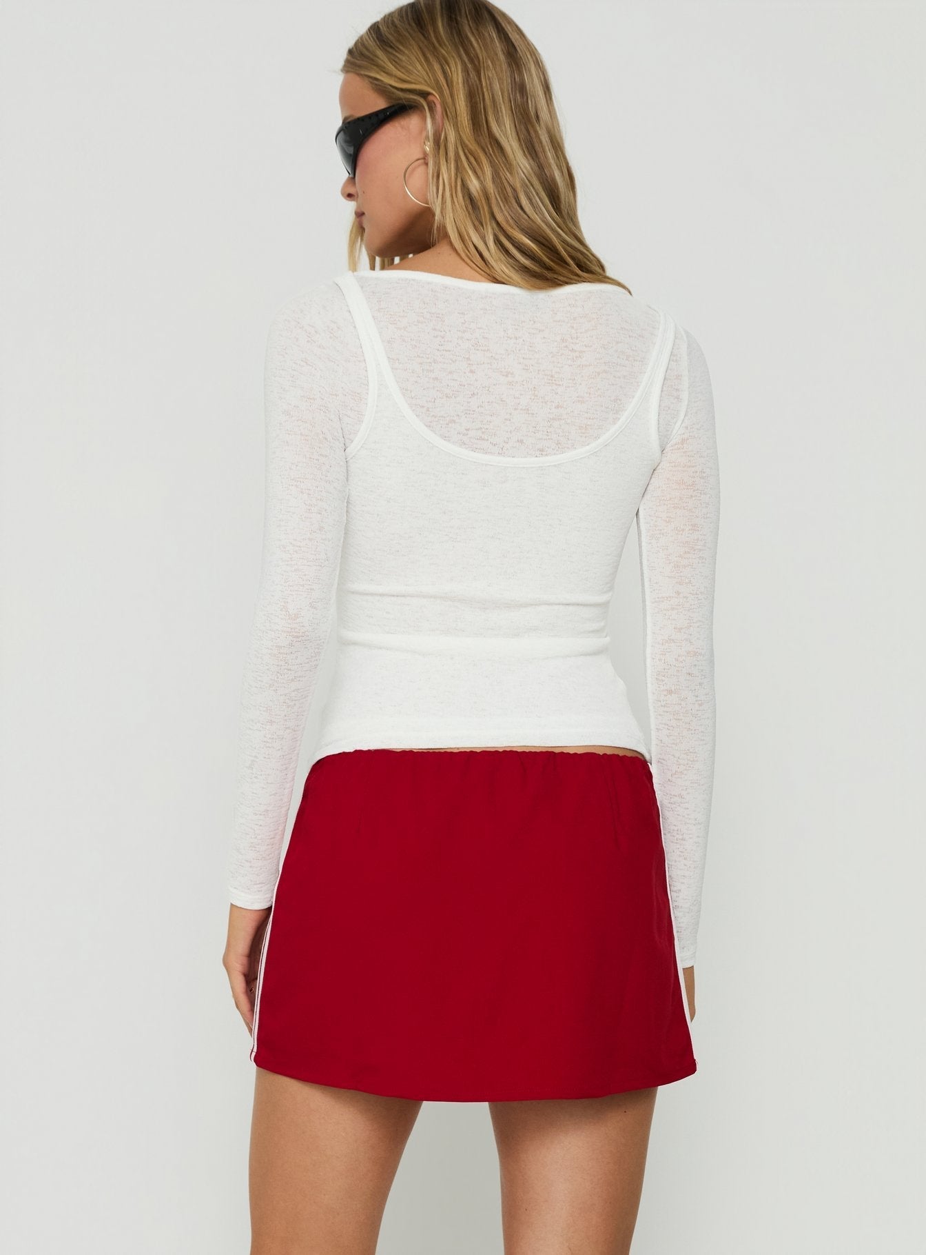 Torrance Sporty Skort Red / White