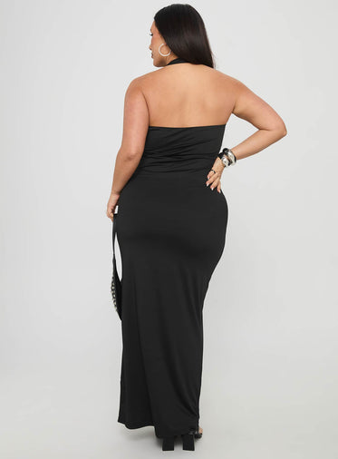 Spicy Maxi Dress Black Curve