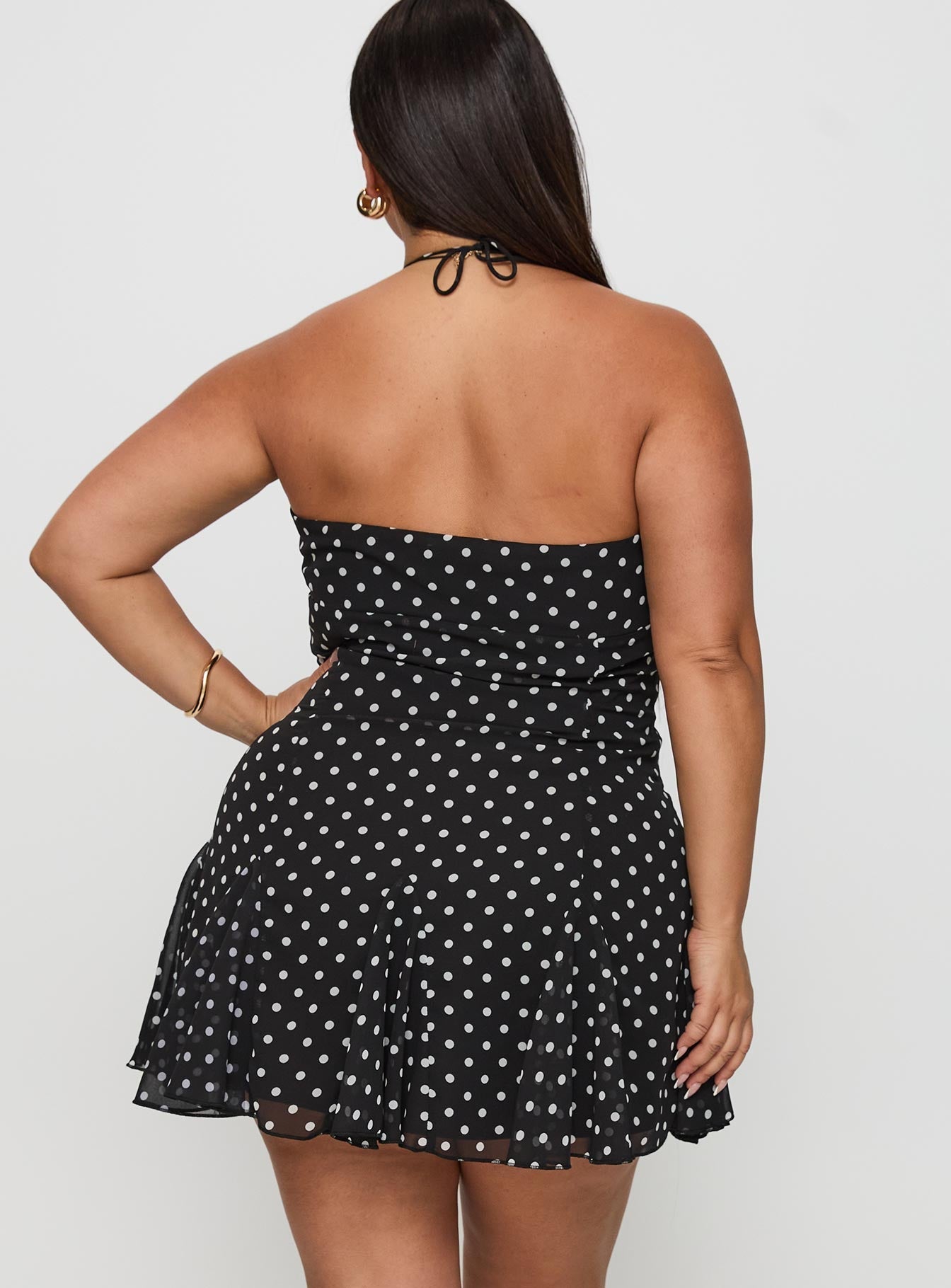 Delamere Mini Dress Black / White Curve