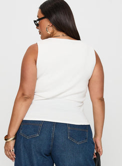 Drawn Me In Top White Curve