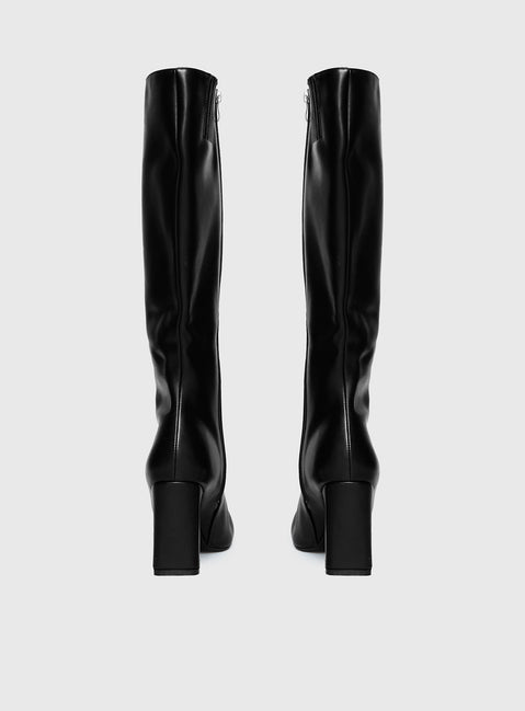 Sawyer Knee High Boots Black