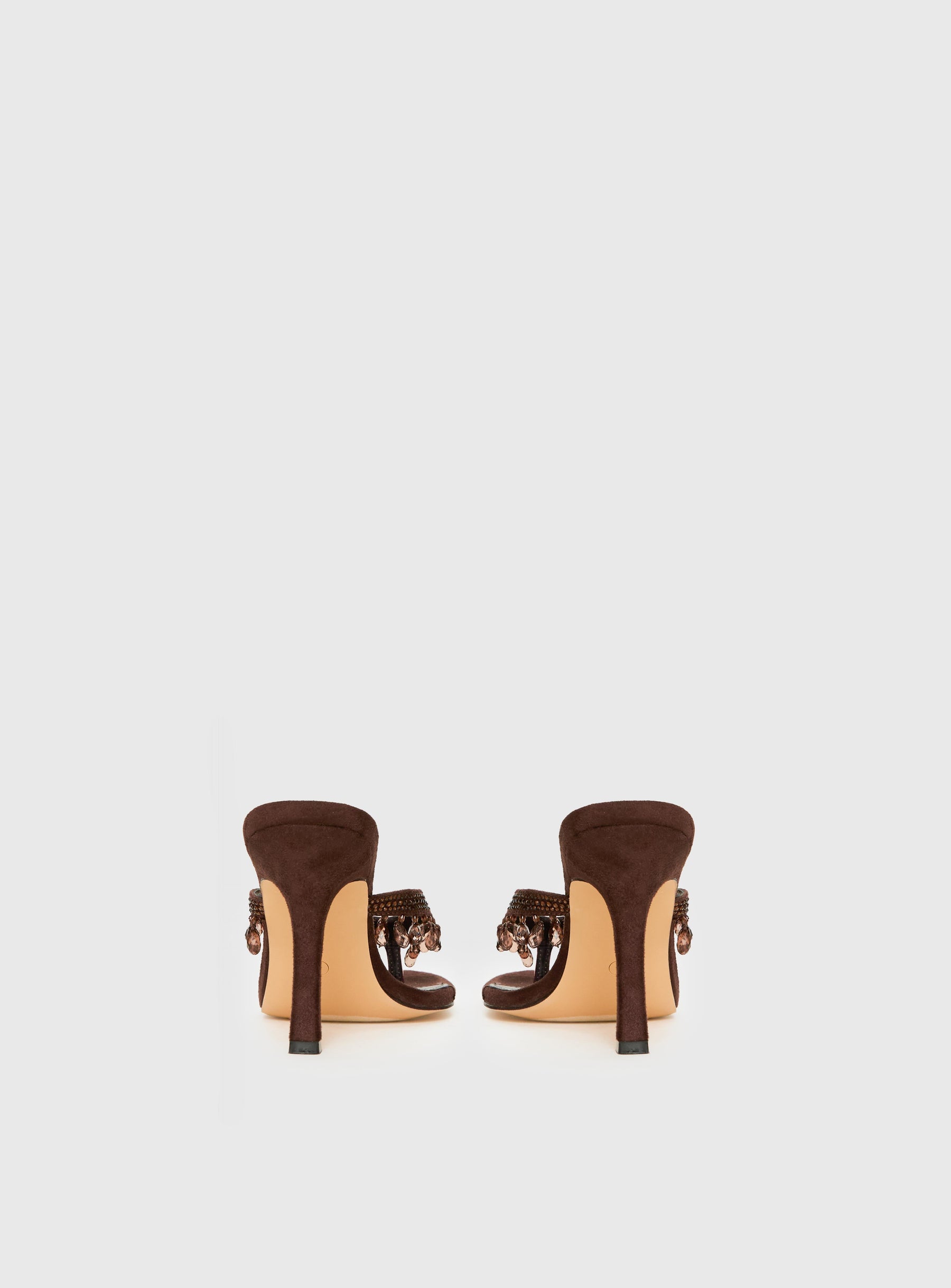Ameliah Tassel Heels Brown