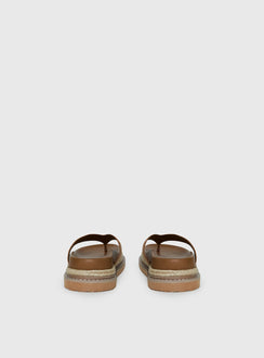 Billini Arley Faux Suede Thong Sandals Sandstone