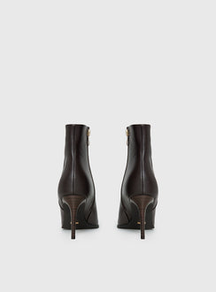 Billini Yordan Pointed Toe Ankle Boots Dark Cacao