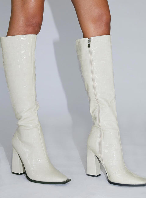 Mercury Boots Ecru