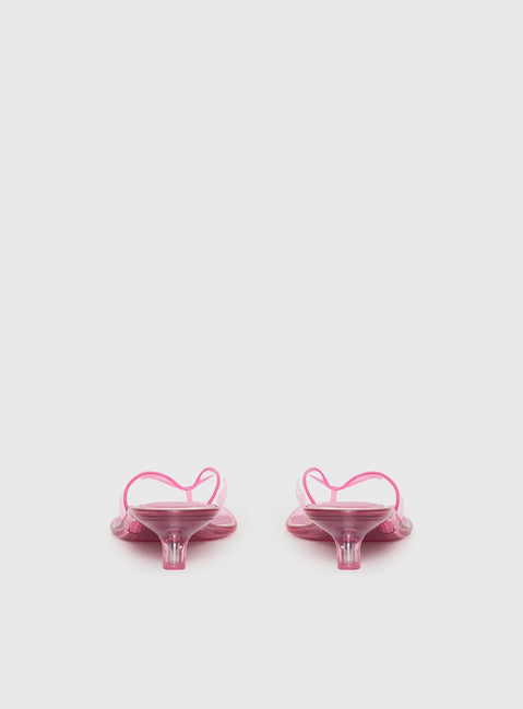 Therapy Jellyz Kitten Heels Pink