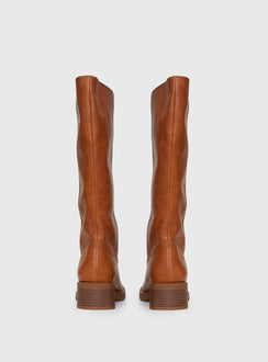 Madisson Knee High Boots Brown