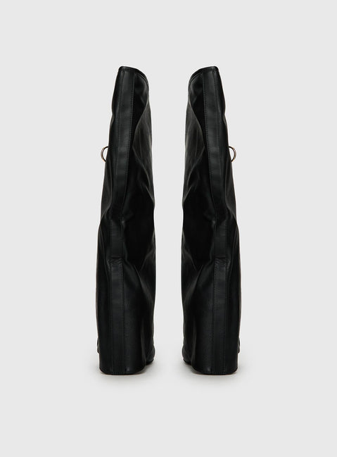 Ritz Knee High Boots Black