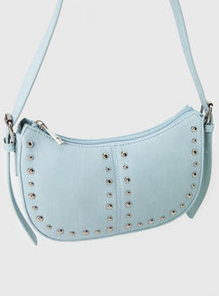 Bright Lights Studded Shoulder Bag Blue