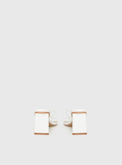 The Becka Heels White