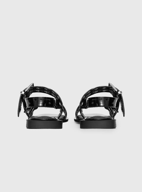 Therapy Elemental Sandals Black Patent