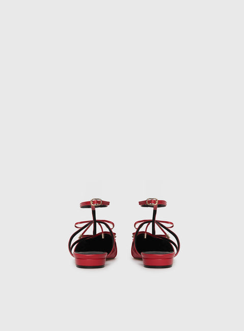 Ballet Club Flats Red
