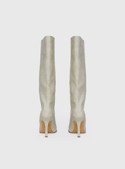 Cecil Knee High Boots Bone