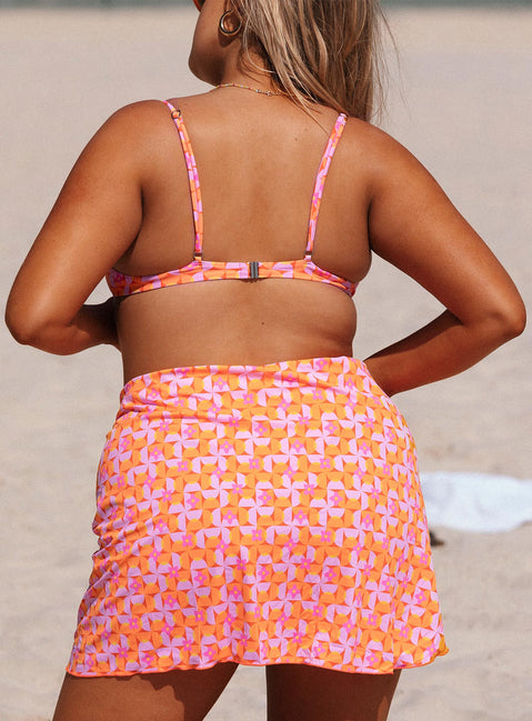 Ellie Bikini Top Orange / Pink