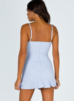 product Princess Polly Square Neck  Cottage Hill Mini Dress Baby Blue
