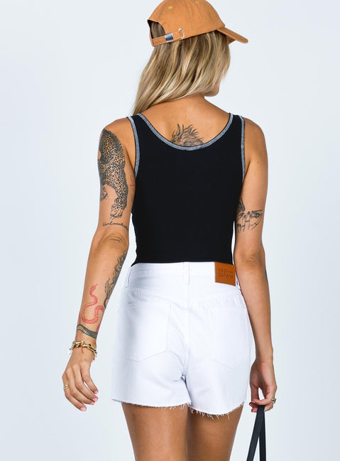 Xena Denim Shorts White