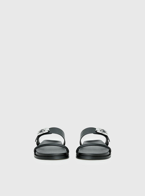 Worth It Buckle Detail Sandals Black