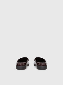 Therapy Atticus Faux Leather Slip On Loafers Cherry