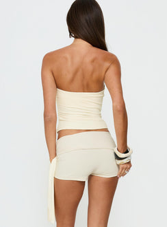 Daily Define Tie Waist Micro Shorts White