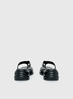 Fienna Platform Thong Sandals Black