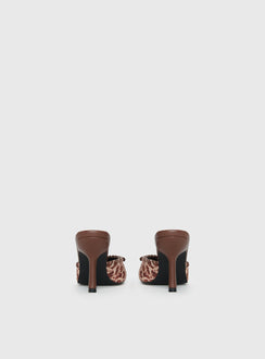 Boardroom Pointed Toe Heels Caramel Cow