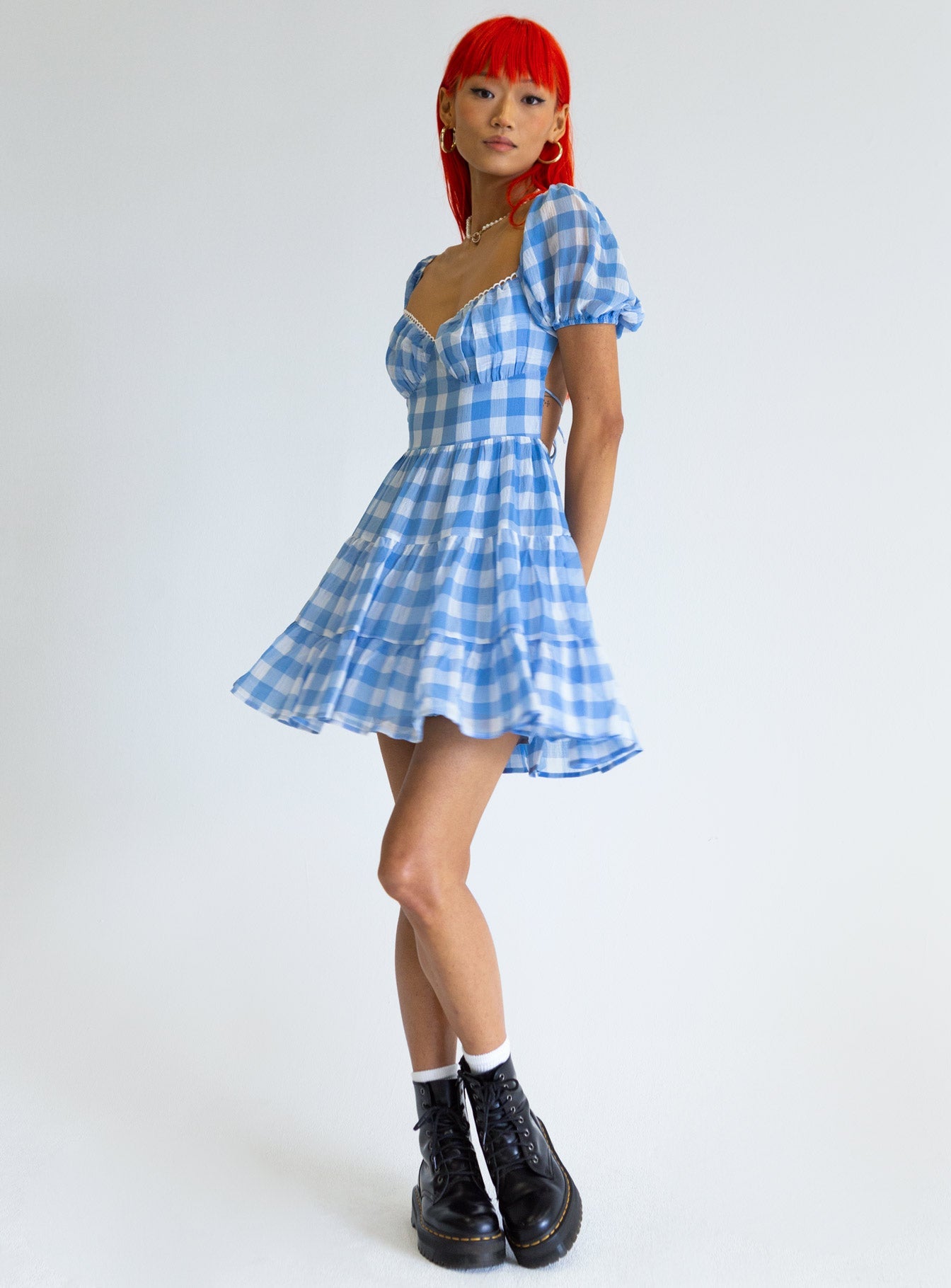 princess polly danny mini dress blue Danny Mini Dress White