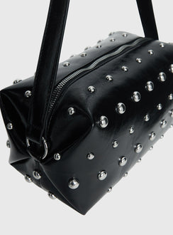 Layton Studded Shoulder Back Black