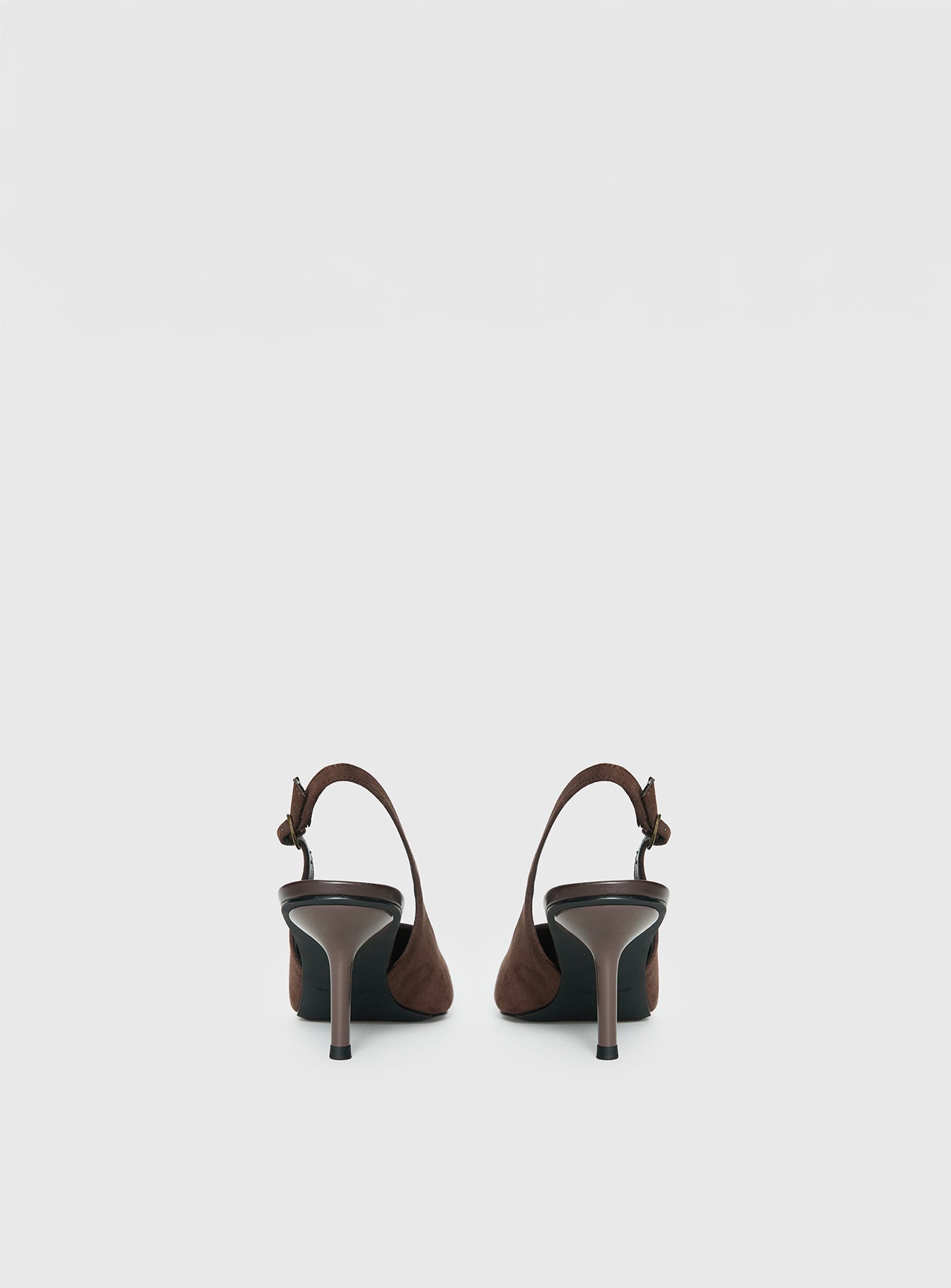 Tiptoe Slingback Heels Brown