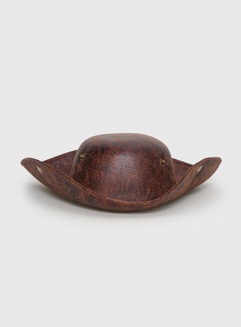 Night Spell Pirate Hat Brown