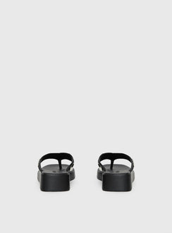 Paislee Stud Detail Sandals Black