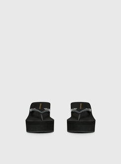 Next Sunday Thong Heel Black
