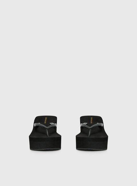 Next Sunday Thong Heel Black