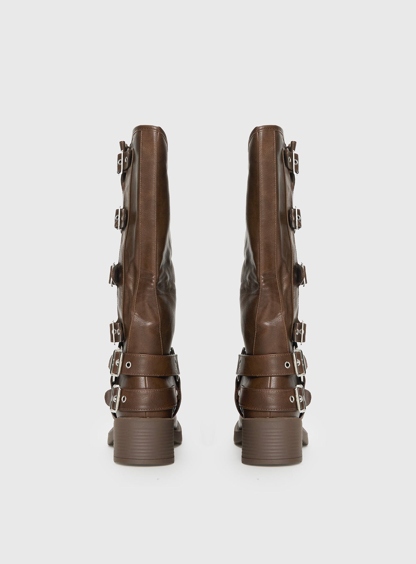 Buckle Down Boots Brown