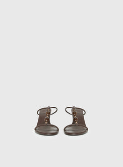 Billini Olympie Gem Detail Heels Brown