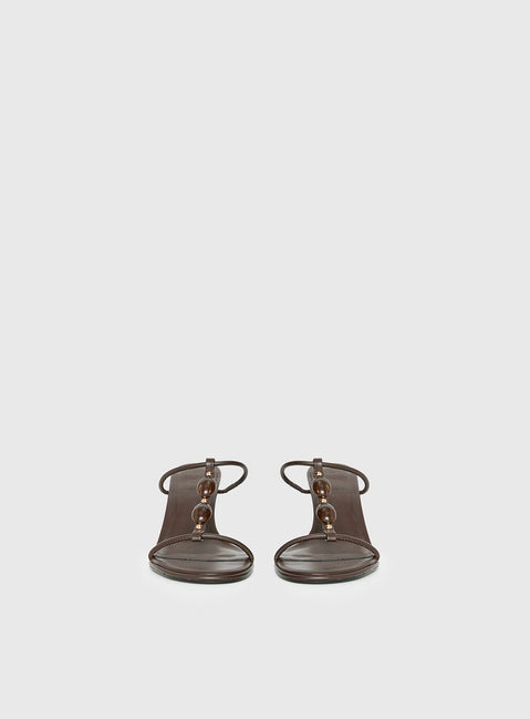 Billini Olympie Gem Detail Heels Brown
