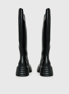 Therapy Frequency Knee High Boots Black