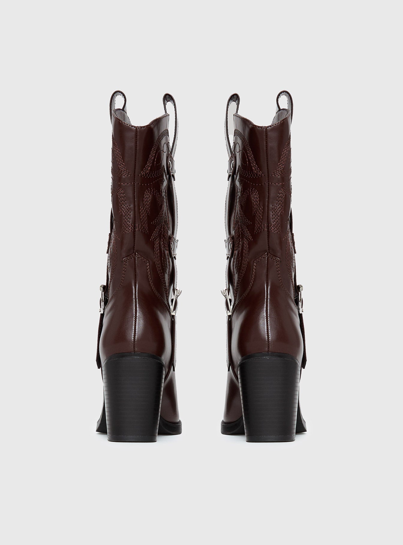 Cypress Western Boots Brown